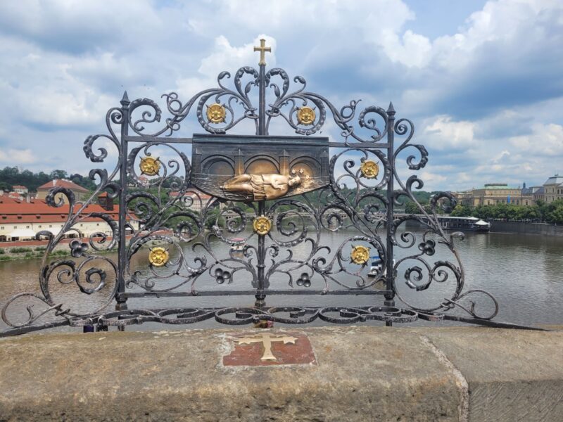 Prague Charles Bridge Statue John Nepomuk Death