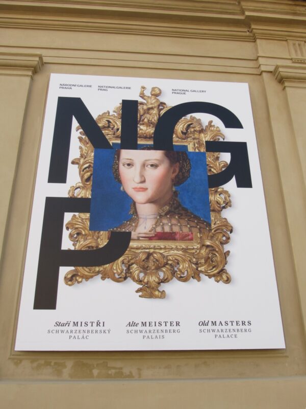 Prague National Gallery Sign