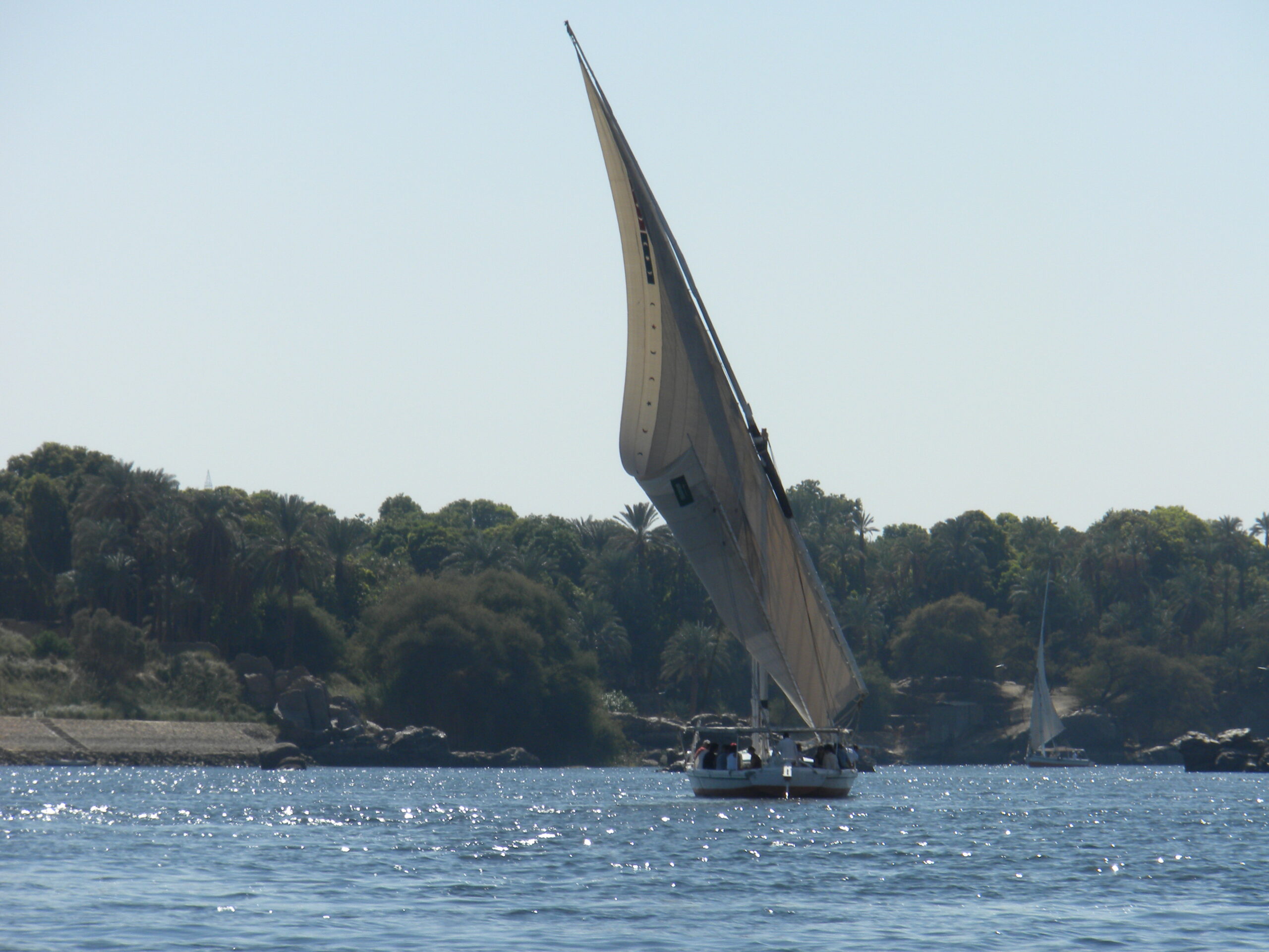 A felucca sailing the Nile.
