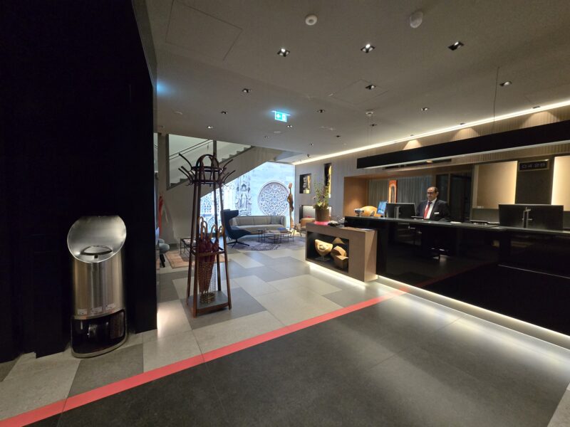 Lobby of Hotel Am Stephansplatz..