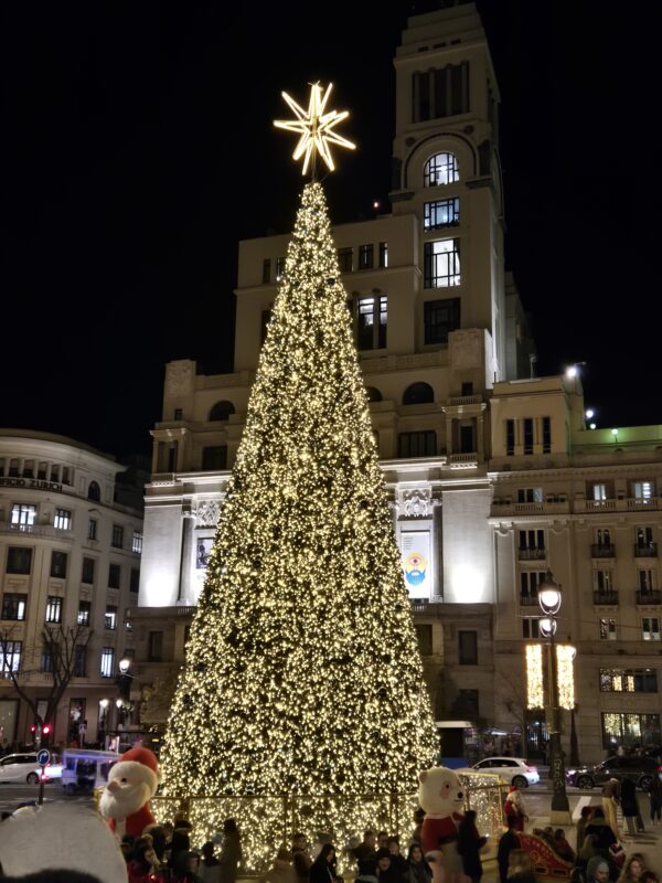 Christmas tree in Madrid