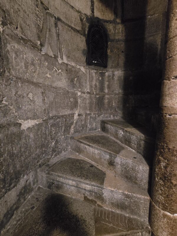 A picture of the stairwells found in the South Tower or St. Stephen's Cathedral.