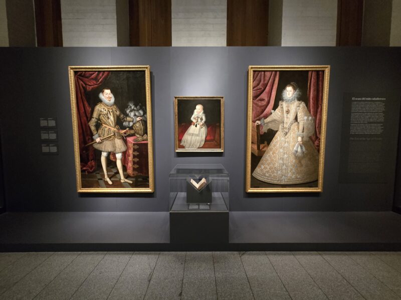 Paintings on display at the Gallery of the Royal Collections in Madrid.